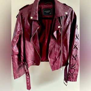 NEW Ci Sono Vegan Leather Jacket
